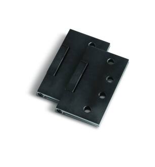Mega Handles 652569233957 4" Square Barrel Hinge 2pk in Matte Black