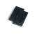 Mega Handles 652569233957 4" Square Barrel Hinge 2pk in Matte Black