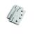 Mega Handles 652569233940 4" Square Barrel Hinge 2pk in Satin Nickel