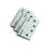 Mega Handles 769293452698 4" Square Barrel Hinge 3pk in Satin Nickel