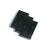Mega Handles 769293452704 4" Square Barrel Hinge 3pk in Matte Black