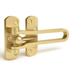 Mega Handles 717052436434 Safety Lock in Satin Brass