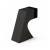 Mega Handles 717052436533 Curved Door Stopper in Matte Black