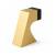 Mega Handles 717052436540 Curved Door Stopper in Satin Brass