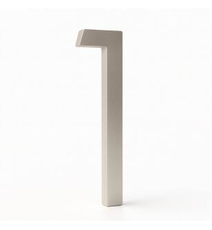 Mega Handles 793087679282 House Number 1 in Satin Nickel