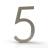 Mega Handles 793087679404 House Number 5 in Satin Nickel