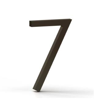 Mega Handles 793087679442 House Number 7 in Matte Black