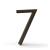 Mega Handles 793087679442 House Number 7 in Matte Black
