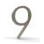 Mega Handles 793087679527 House Number 9 in Satin Nickel