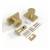 Mega Handles 793087680295 Ribba Passage Door Knob in Satin Brass