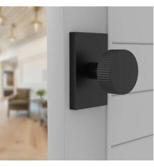 Mega Handles 793087680332 Ribba Dummy Door Knob in Matte Black