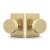 Mega Handles 793087680301 Ribba Dummy Door Knob in Satin Brass