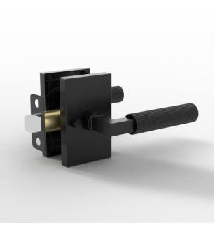 Mega Handles 793087680547 Ridge Privacy Door Knob in Matte Black