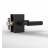 Mega Handles 793087680554 Ridge Passage Door Knob in Matte Black