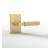 Mega Handles 793087680592 Ridge 2 Pack Dummy Door Knob in Satin Brass