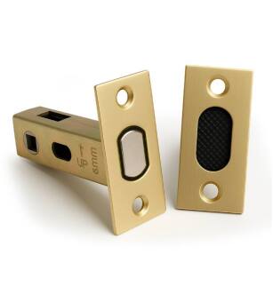 Mega Handles 647379999155 Magnetic Tubular Latch in Satin Brass