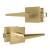 Mega Handles BSRE3RSB Schein Privacy Sb in Satin Brass/Gold