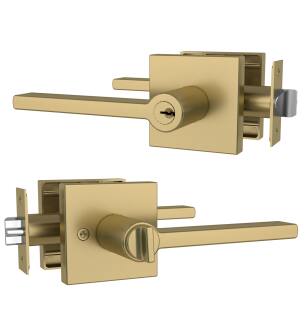 Mega Handles PE3NSB Prime Entry Sb in Satin Brass/Gold