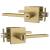 Mega Handles PE3NSB Prime Entry Sb in Satin Brass/Gold