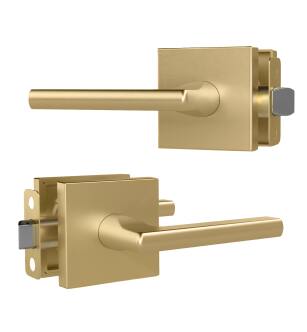 Mega Handles SLE4ASB Prime Passage Sb Short in Satin Brass/Gold