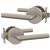 Mega Handles RLD4RSN Ronn Privacy Sn in Satin Nickel/Silver