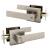 Mega Handles ENE1SN Robell Single Sn Short in Satin Nickel/Silver