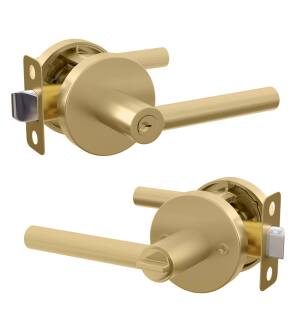 Mega Handles END5SB Raegen Single Sb in Satin Brass/Gold