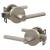 Mega Handles END5SN Raegen Single Sn in Satin Nickel/Silver