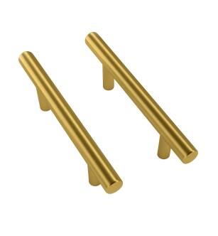 Mega Handles X002YVLINR Canara 5" Sb-25 in Satin Brass
