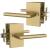 Mega Handles GG5RSB Glamor Privacy Sb in Satin Brass/Gold