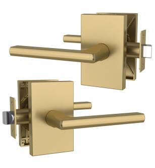 Mega Handles 795847816043 Glamor Passage in Satin Brass