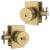 Mega Handles LG4NSB Laura Entry Sb in Satin Brass/Gold