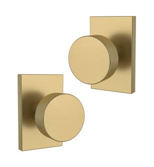 Mega Handles 795847816180 Laura Dummy 2 Pack in Satin Brass