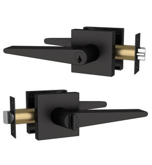 Mega Handles 795847816593-2 Schein Master Keyed Entry in Matte Black