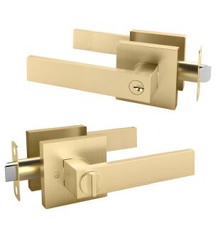 Mega Handles 725414330641 Robell Single Master 1 in Satin Brass