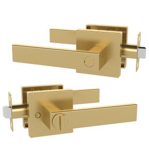 Mega Handles 725414330689 Robell Privacy in Satin Brass