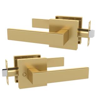 Mega Handles 725414330719 Robell Passage in Satin Brass