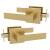 Mega Handles RSE4ASB Robell Passage Sb Us4 in Satin Brass