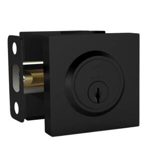 Mega Handles 795847816357 Robell Deadbolt Master 1 in Matte Black
