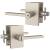 Mega Handles GG5NSN Glamor Single Entry Sn in Satin Nickel/Silver