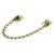 Mega Handles 860009171596 Transom Chain in Satin Brass
