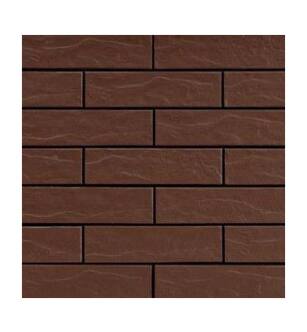 Olans 1001001020 Clinker Brick Panel Insulated Brick Facade Panels 36 5/8" x 20 1/4" in Brown Textured