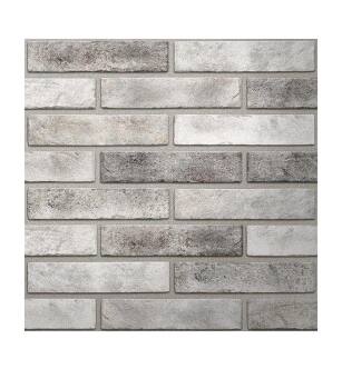 Olans 1003003010 Clinker Brick Panel Insulated Brick Facade Panels 41 1/8" x 22" in Boston Gray