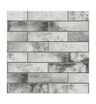 Olans 1001002004 Clinker Brick Panel Insulated Brick Facade Panels 36 5/8" x 20 1/4" in Gray Stone
