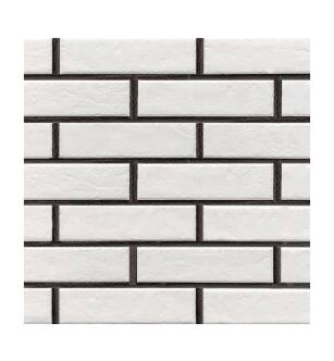 Olans 1002001008 Clinker Brick Panel Insulated Brick Facade Panels 40" x 23" in Scandi White