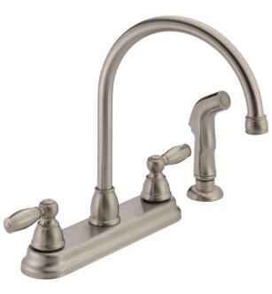 Peerless Claymore™ P299575LF-SS Two Handle Kitchen Faucet in Stainless