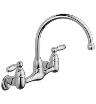 Peerless Claymore™ P299305LF Two Handle Wall Mounted Kitchen Faucet in Chrome