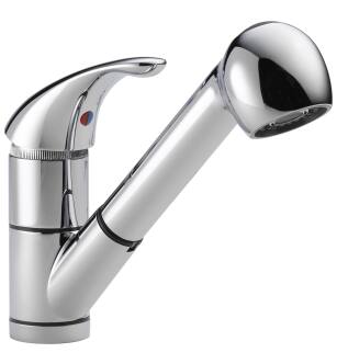 Peerless Core P18550LF Kitchen Pull-Out Faucet Three Hole Deck Mount in Chrome