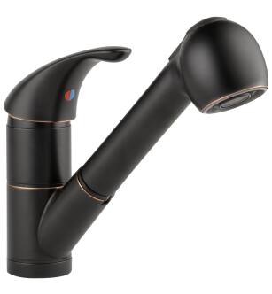 Peerless Core P18550LF-OB Kitchen Pull-Out Faucet Three Hole Deck Mount in Oil Rubbed Bronze