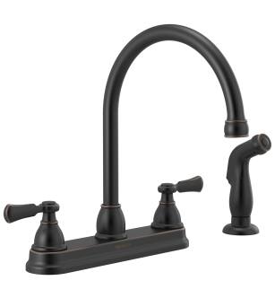 Peerless Elmhurst® P2865LF-OB Two-Handle Kitchen Faucet with Spray in Oil Rubbed Bronze